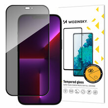 Privaatsusfilter Wozinsky Privacy Glass, Apple iPhone 15 Plus, must