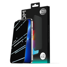 Ekraanikaitseklaas Joyroom JR-MLG0282 2.5D Dustproof Privacy, Apple iPhone 15 Plus/16 Plus, must raam