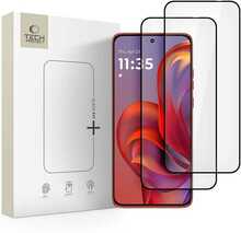 Kaitseklaas Tech-Protect Glass Fit+, Motorola Edge 50 Neo / 60 Neo, must, 2tk