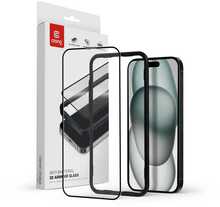 Karastatud klaas Crong Anti-Bacterial 3D Armour, Apple iPhone 16 Plus / 15 Plus, 9H