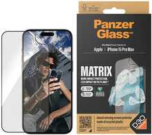 Ekraanikaitsekile PanzerGlass MATRIX D3O, iPhone 15 Pro Max, Ultra-Wide Fit