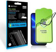 Ekraanikaitseklaas Bestsuit Flexible Hybrid Glass 5D, Apple iPhone 15 Pro, must