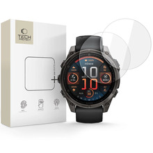 Karastatud klaas Tech-Protect Glass Fit+, Garmin Fenix 8, 47 mm, läbipaistev, 2 tk