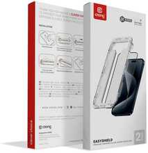 Karastatud klaas Crong EasyShield, Apple iPhone 15 Plus, 2 tk