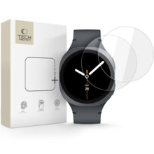 Kaitseklaas Tech-Protect Glass Fit+, Samsung Galaxy Watch 8, 44 mm, 2tk, läbipaistev