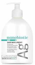 Geelseep kätel ja kehale Nanobiotic Med Silver Wash Protect hõbedaga, 500 ml