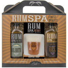 Kosmeetika kinkekomplekt Bohemia Gifts Rum Spa, dušigeel 100 ml, vannivaht 100 ml, käsiseep 70 g