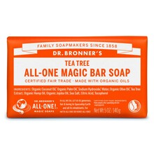 Orgaaniline seep Dr. Bronner's Tea Tree, teepuu eeterliku õliga, 140 g