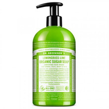 Ökoloogiline suhkruseep Dr. Bronner's Lemongrass Lime, 710 ml