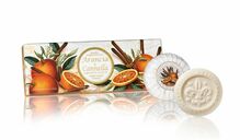 Seep Saponificio Artigianale Fiorentino Orange and Cinnamon Set, 3 x 100 g