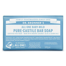 Öko tahke seep Dr. Bronner's Baby-Mild, lõhnatu, 140 g