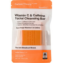 Näopuhastusseep Carbon Theory C-vitamiini ja kofeiiniga, 100 g