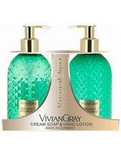 Kosmeetikakomplekt Vivian Gray Bergamot & Lemongrass (kreemseep - kätelosjoon), 2x300 ml