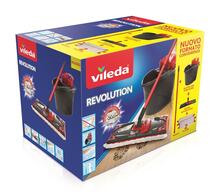 Põrandapuhastuskomplekt Vileda Revolution, 158576, must/punane