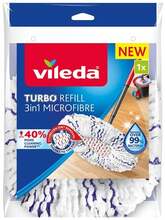 Mopipea Vileda Turbo 3in1, mikrokiud, 1 tk, valge