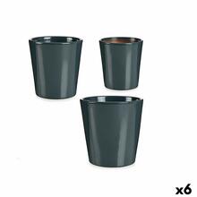 Lillepotikomplekt Ibergarden LINCE PQ - 7011 Antracito savi, 6 tk