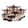 Potikomplekt Berlinger Haus Metallic line Gold Edition BH-1224N, 15-osaline, roosakuldne