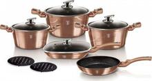 Pottide ja pannide komplekt Berlinger Haus Metallic Line, 11-osaline, roosakuldne
