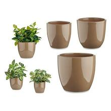 Lillepotikomplekt Ibergarden Cazorla-7006, pruun savi, 3 tk