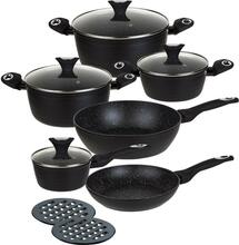 Graniitkattega pottide komplekt Klausberg KB-7244, 12 tk