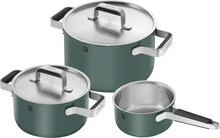 Pottide komplekt Zwilling Pure, 3 tk, roheline