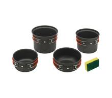 Pottide komplekt Cattara Cook, must, 5 tk