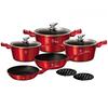 Potikomplekt Berlinger Haus Burgundy Metallic Line, 10-osaline BH/1222N