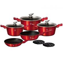 Potikomplekt Berlinger Haus Burgundy Metallic Line, 10-osaline BH/1222N