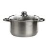 Roostevabast terasest pott Fabio, 4,7 L, 22 cm klaaskaanega