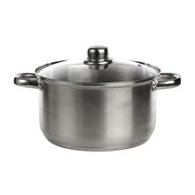 Roostevabast terasest pott Fabio, 4,7 L, 22 cm klaaskaanega