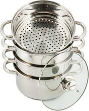 Roostevabast terasest aurupottide komplekt King Hoff KH-3317, 5-osaline, 2,5 L, 18 cm