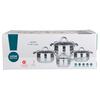 Roostevabast terasest pottide komplekt Altom Design REMO, 8 tk