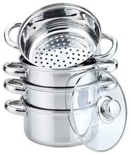 Roostevabast terasest aurupottide komplekt King Hoff KH-3329, 5-osaline, 4 L, 22 cm