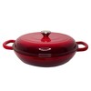 Ümmargune emailitud malmpott Zyle ZY030CRKI, 30 cm, 3.5 L, punane