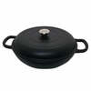 Ümmargune emailitud malmpott Zyle ZY030CBKI, 30 cm, 3.5 L, must