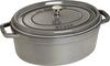 Malmipott STAUB, ovaalne, 5.5 L, hall
