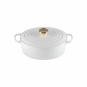 Malmpott Le Creuset ovaalne, 27 cm, 4.1 L, valge
