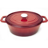 Emailitud malmpott HENDI 626825, 7 L, punane