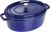 Malmist pott Staub La Cocotte, ovaalne, 5.5 L, sinine