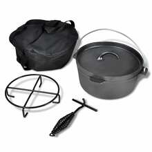 Malmpott Dutch Oven, 4.2 L, tarvikutega