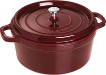 Malmpott Staub La Cocotte, 6.7 L, tume punane