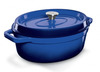 Ketaus pott Grand Feu, ovaalne, 5.6 L, sinine