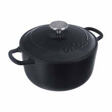 Emailitud malmpott Orion LITINA SMALT, 3.3 L, must