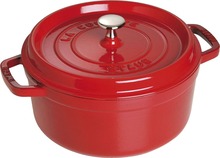 Malmipott Staub La Cocotte, 24 cm, 3.8 L, kirsipunane