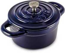 Ümmargune emailitud malmpott Zyle ZY07BLKI, 10 cm, sinine