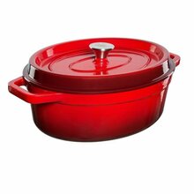 Ketauspott Grand Feu, ovaalne, 5.6 L, punane