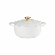 Malmpott Le Creuset, ümmargune, 24 cm, 4.2 L, valge