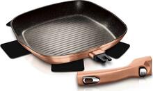 Grillpann Berlinger Haus BH-1950, 28 cm, must/roosakuldne