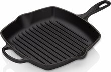 Grillpann Le Creuset 02723784, 26 cm, must