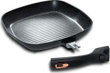 Grillpann Berlinger Haus BH-1953, 28 cm, must roosa